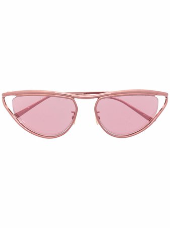 Bottega Veneta Eyewear Cat eye-solglasögon Med Spegelglas - Farfetch