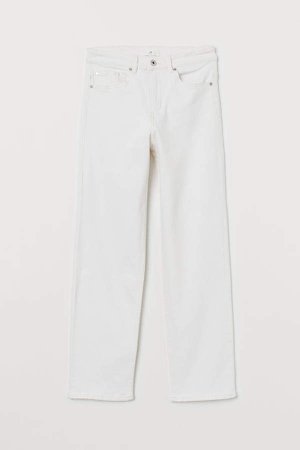 Straight Regular Jeans - White