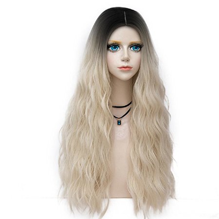 Probeauty Miracle &Forest Lady Collection Ombre Dark Root 70CM Long Curly Women Cosplay Wig