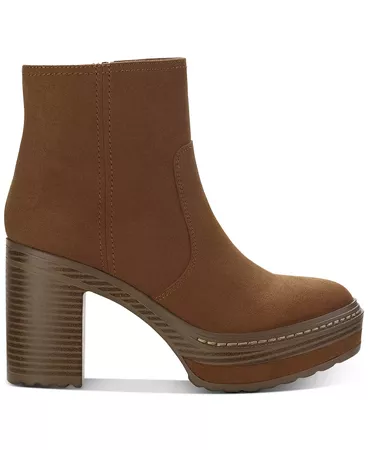 Sun + Stone Kiinsley Platofrm Booties, Created for Macy's & Reviews - Booties - Shoes - Macy's
