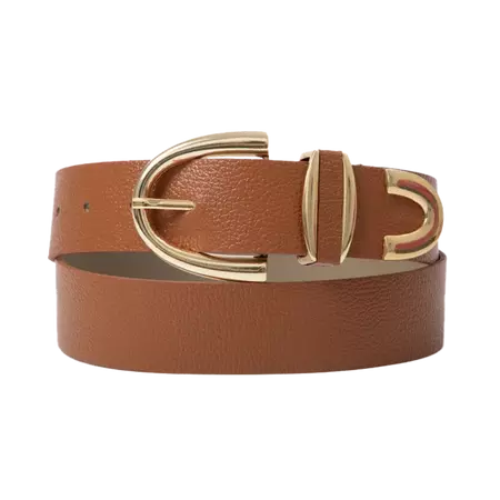 Arch Buckle Leather Belt - Caramel | BeltBe | Wolf & Badger