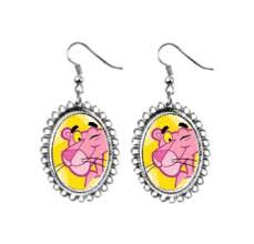 pink panther cartoon earrings - Google Search