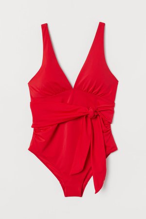 H&M+ Shaping Swimsuit - Red