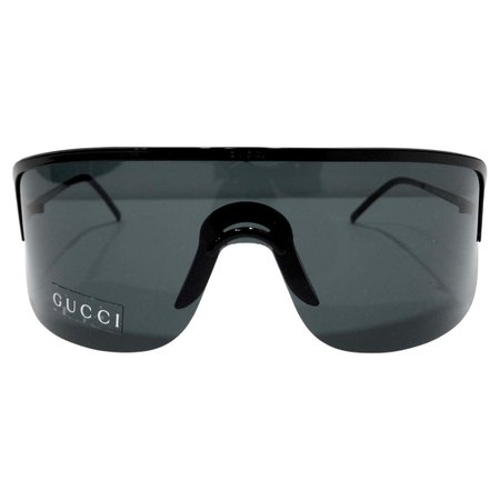 90's Gucci Shield Sunglasses For Sale at 1stDibs