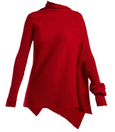 MARQUES’ ALMEIDA | Asymmetric Ribbed Knit Sweater £310 | matchesfashion.com