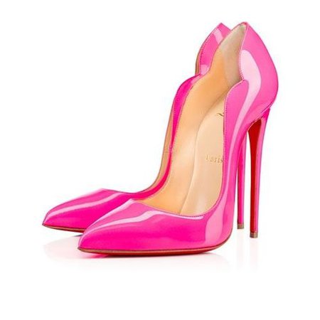 Christian Louboutin Hot Chick 130 mm pink patent leather stilettos