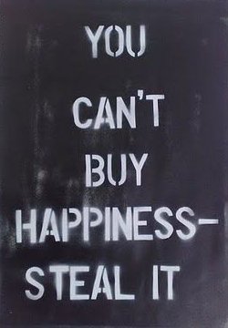 steal happiness poster
