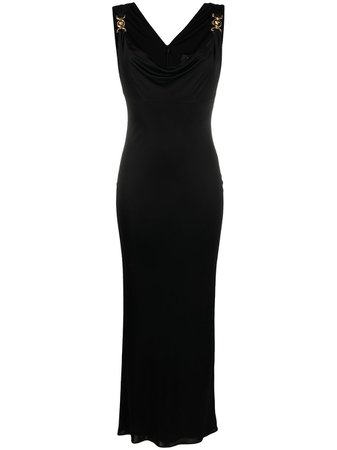 Versace Medusa Detail Jersey Evening Dress - Farfetch