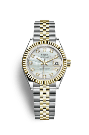 Rolex Lady-Datejust Watch: Yellow Rolesor - combination of Oystersteel and 18 ct yellow gold - M279173-0013