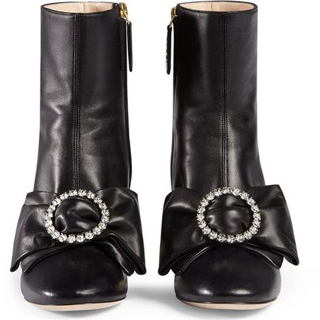 Gucci Candy Embellished Mid-Heel Bootie
