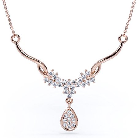 gold diamond necklace 4
