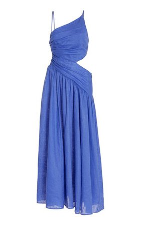 Tropicana Open-Back Linen Maxi Dress By Zimmermann | Moda Operandi