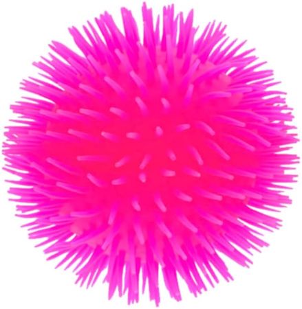 Amazon.com: 8" Neon Jumbo Puffer Fidget Stretchy Pon Pon Ball (Pink) : Toys & Games