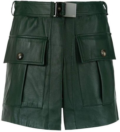 Andrea Bogosian short leather skirt