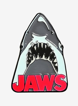 Rock Rebel Jaws Movie Poster Enamel Pin