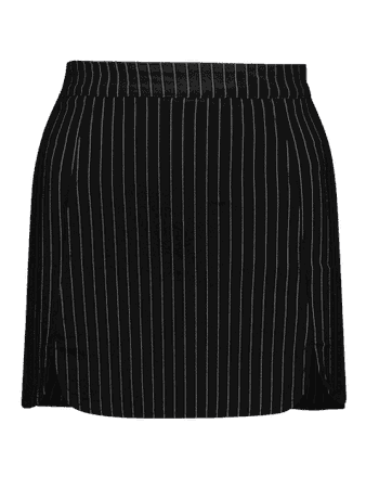 Pinstriped Mini Skirt