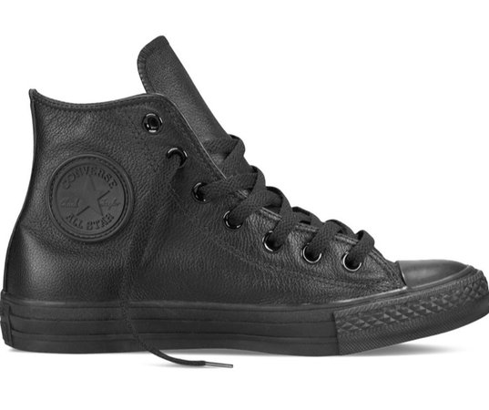 leather high top converse