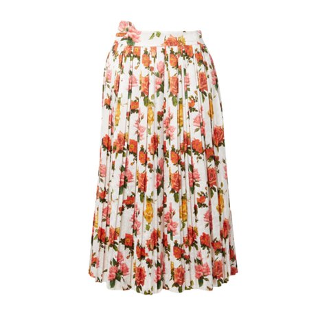 Commission Floral Pleated Skirt