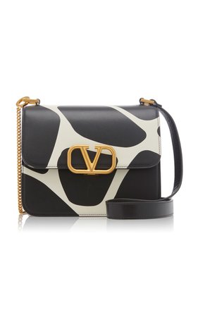V-Sling Giraffe Print Leather Shoulder Bag by Valentino | Moda Operandi