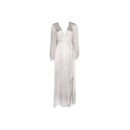 White Silk/Satin Robe