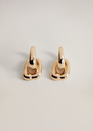 detachable earrings - Women | Mango USA gold