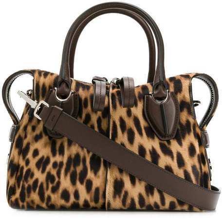 D-Styling leopard print micro tote