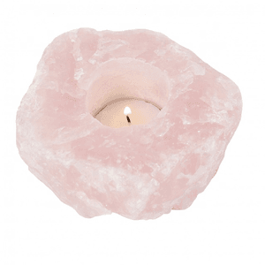 rose quartz candle