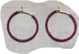 purple thread hoops