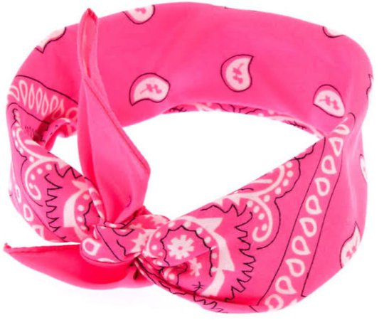 pink bandana