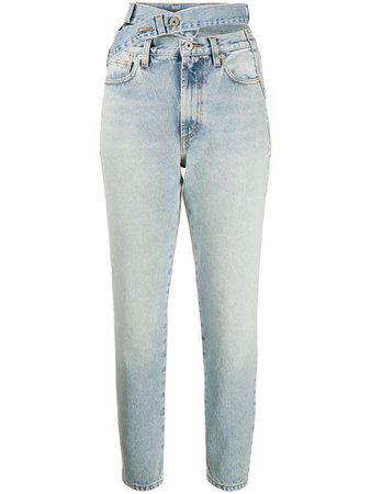 Heron Preston x Sami Miro double waistband jeans
