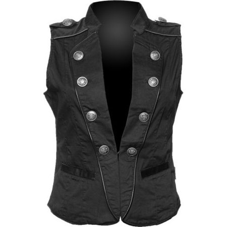 Gothic shop: Queen of Darkness military vest for women
