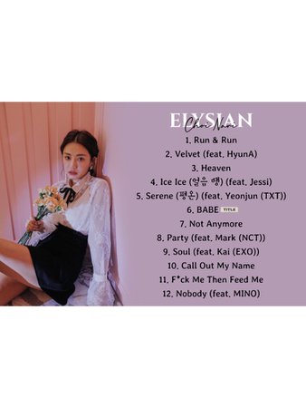 BITTER-SWEET Elysian Tracklist (NARI)