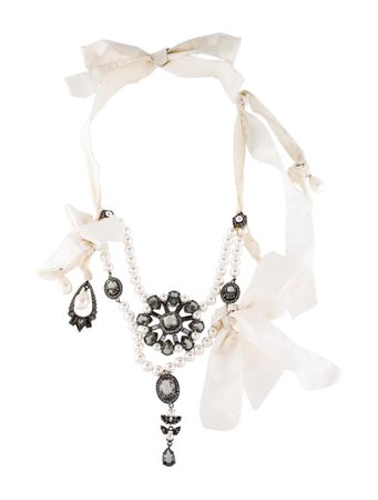 Lanvin Embellished Statement Necklace - Necklaces - LAN70770 | The RealReal