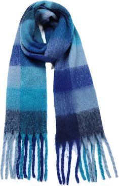 blue winter scarf