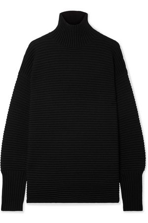 Victoria, Victoria Beckham | Oversized ribbed wool turtleneck sweater | NET-A-PORTER.COM
