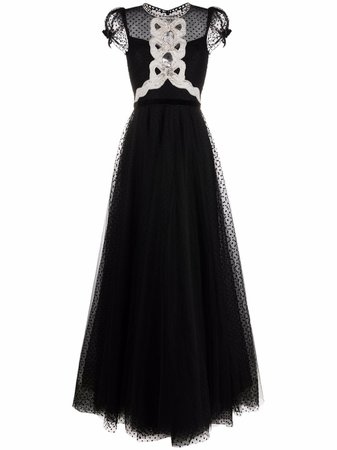 Jenny Packham Ingrid bow detailed tulle gown - FARFETCH