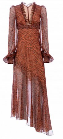 yana dress brown midi dress
