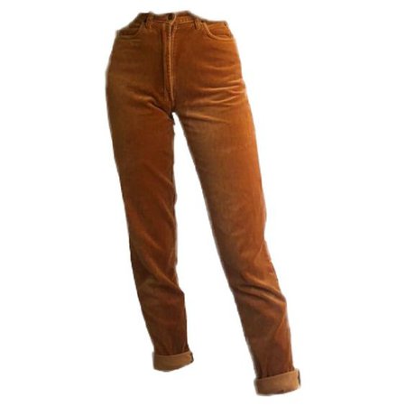 orange corduroy pants