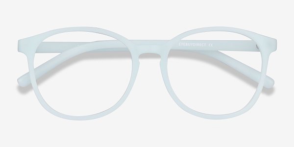 Dutchess - Round Light Blue Frame Glasses For Women