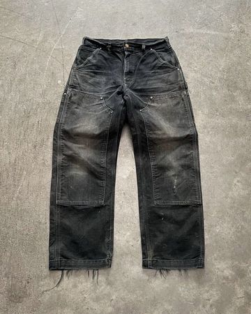 black washed jeans