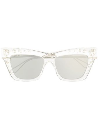 Jimmy Choo Eyewear crystal-embellished sunglasses - FARFETCH