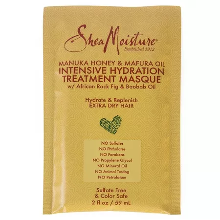 SheaMoisture Manuka Honey & Mafura Oil Intensive Hydration Hair Masque - 2 Fl Oz : Target
