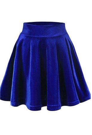 blue skater skirt