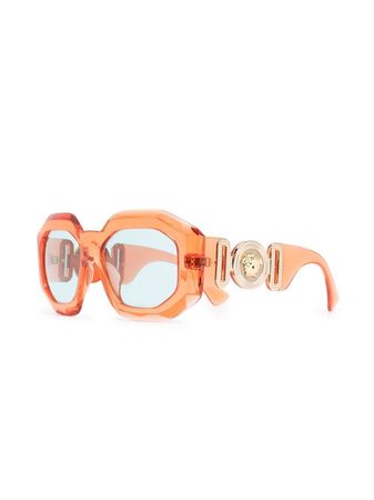 Versace Eyewear oversize-frame Sunglasses - Farfetch
