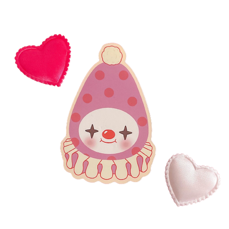thecrystalsloth // Pink clown baby sticker