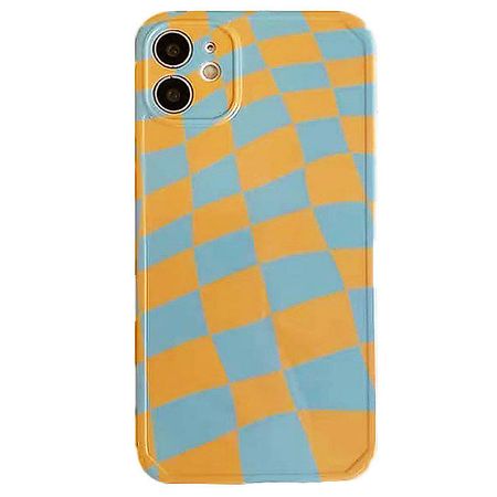 Yellow Blue Checker iPhone Case | BOOGZEL APPAREL – Boogzel Apparel