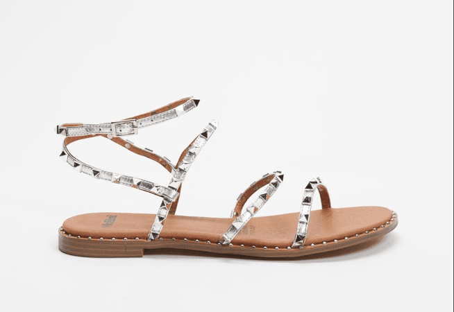 Silver sandals