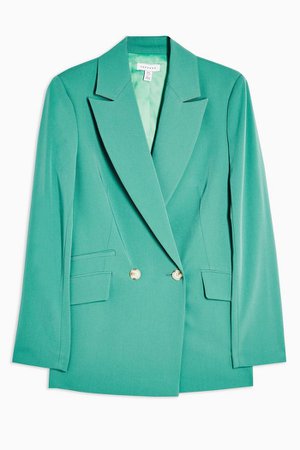 Mint Double Breasted Blazer | Topshop