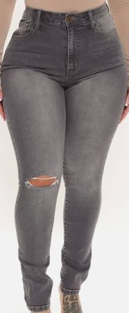 Grey Fashion Nova Jeans