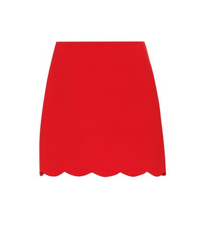 Scalloped miniskirt